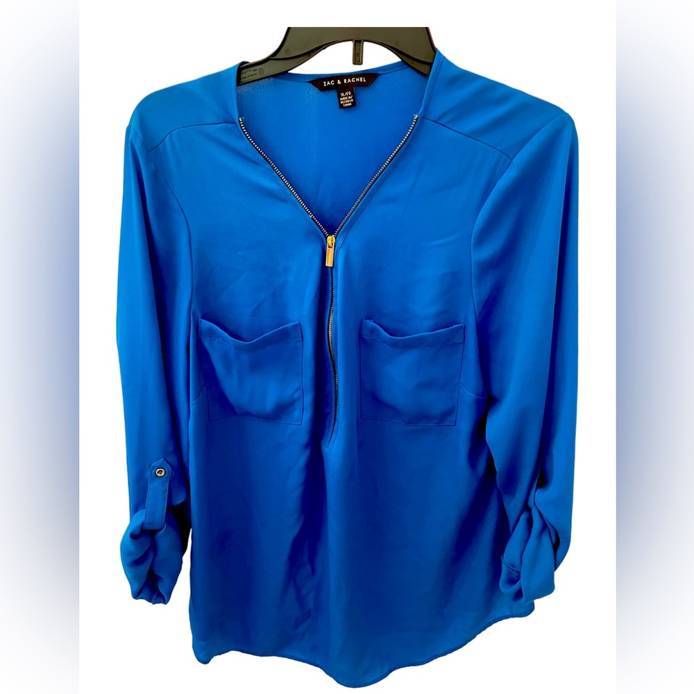 Beautiful royal blue Zac & Rachel Blouse